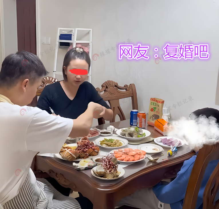 女子1年前净身出户,前夫登门做螃蟹给妻儿吃,网友:前夫想复婚
