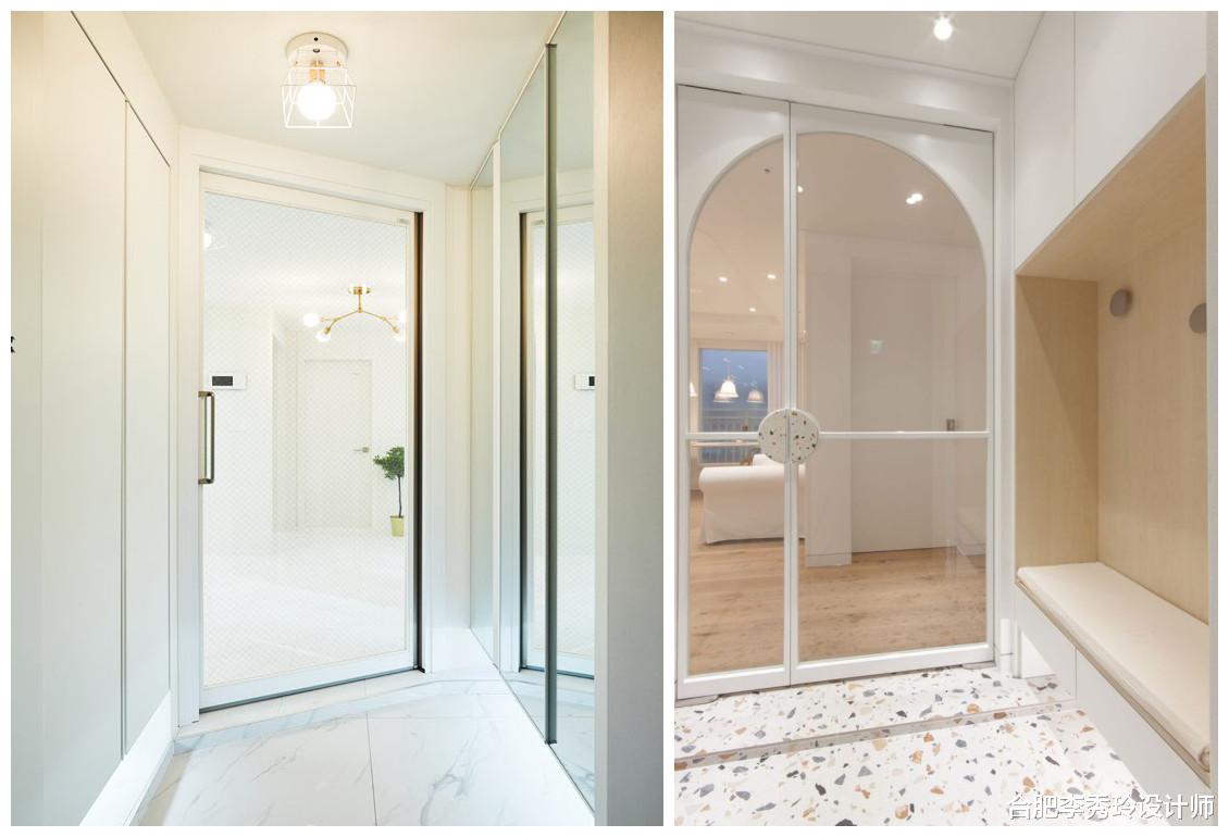 封闭式玄关选对了干净独立，选错了，还真不如一组悬空柜简单好用