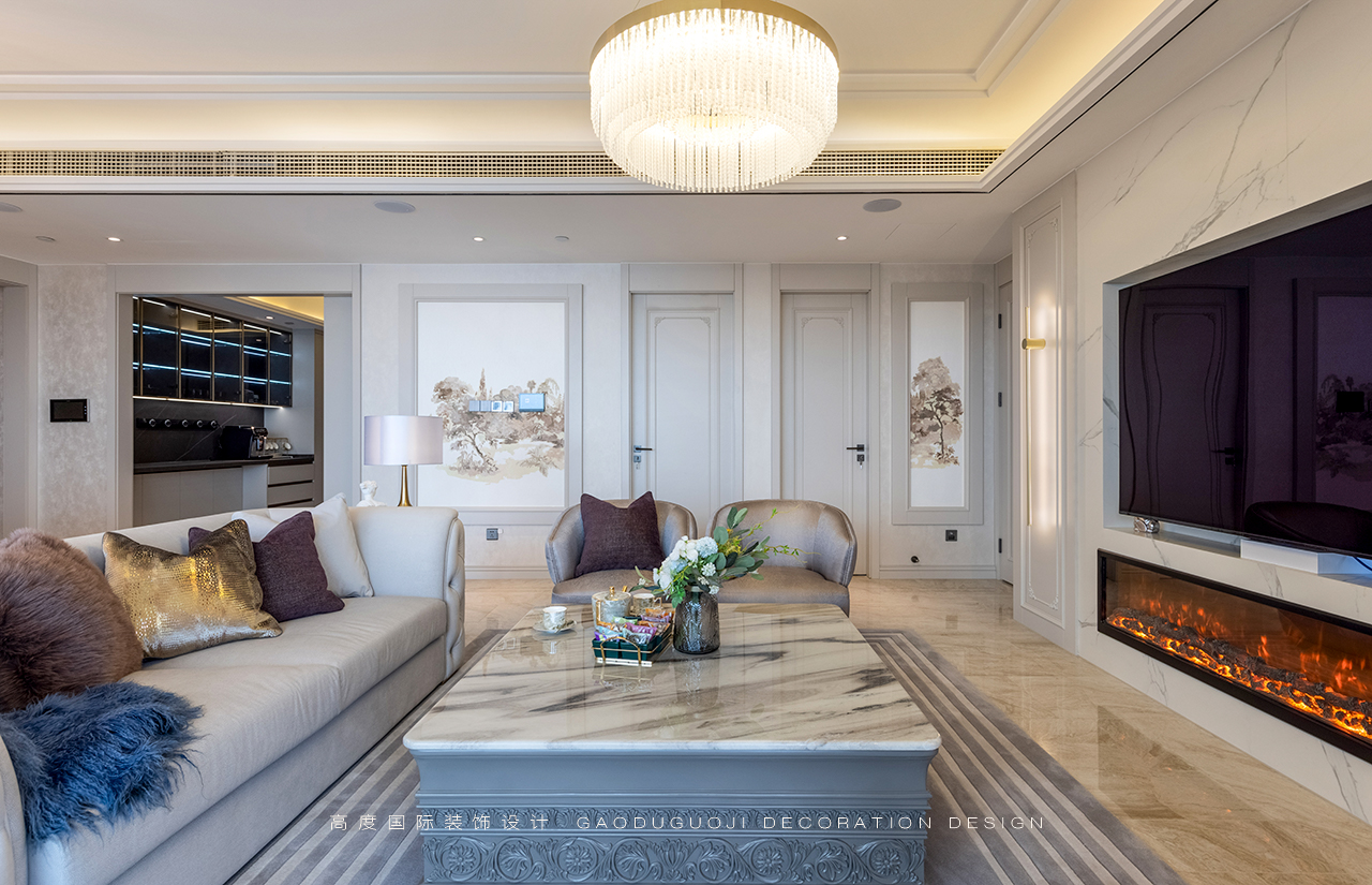 美式实景赏析|300㎡私宅设计,邂逅巴洛克的无限浪漫~