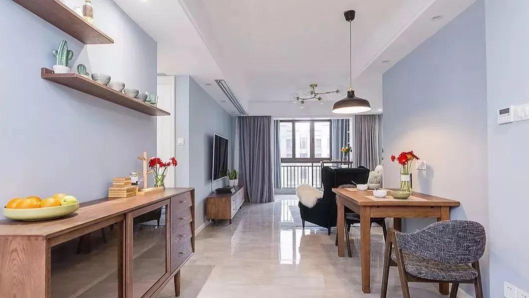 【装修日记】北欧风三房装修记录 蓝色墙壁的清新之美！