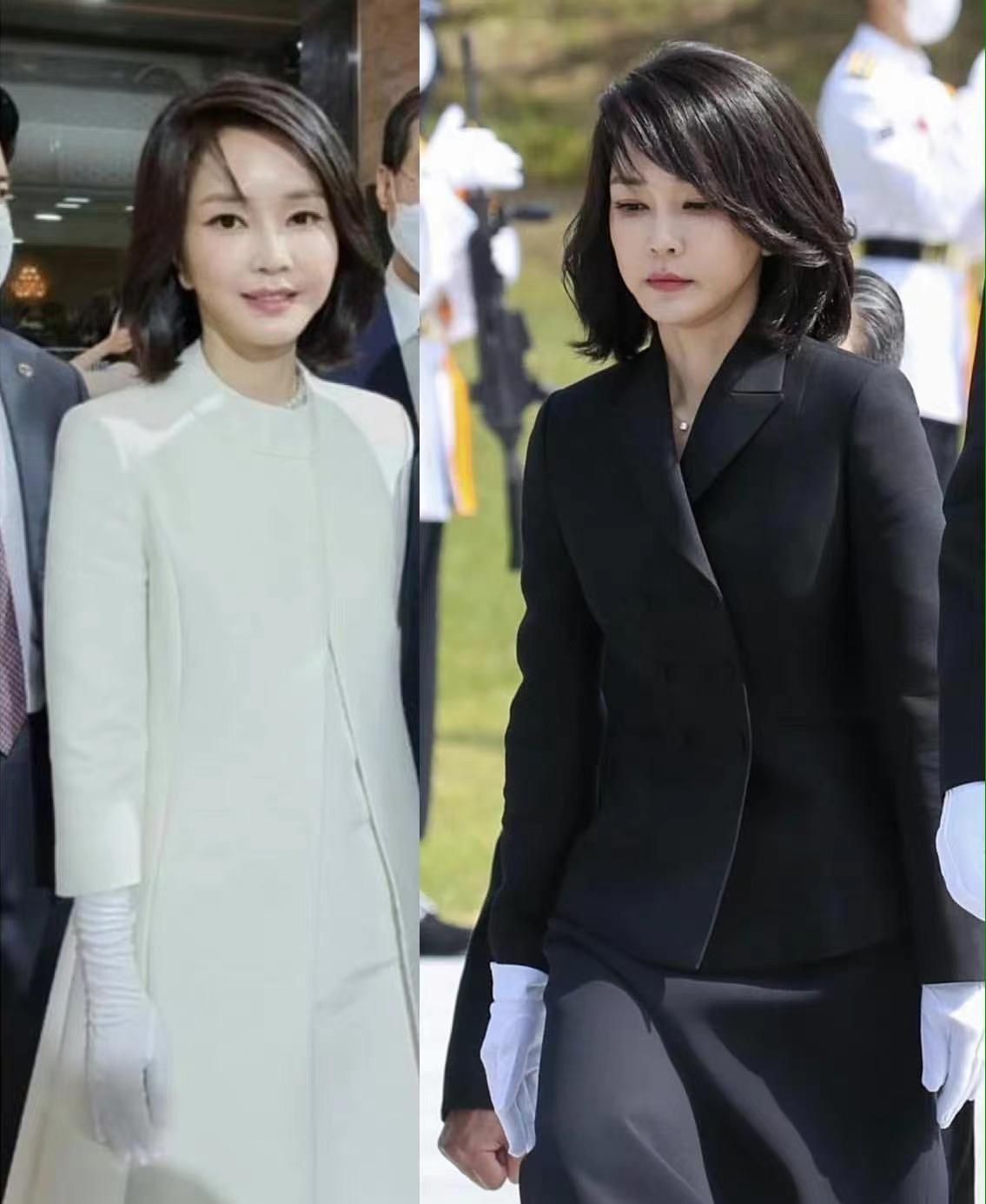 穿衣搭配 韩国第一夫人的美貌真不是盖的！50岁看着跟20似的，气质确实够绝
