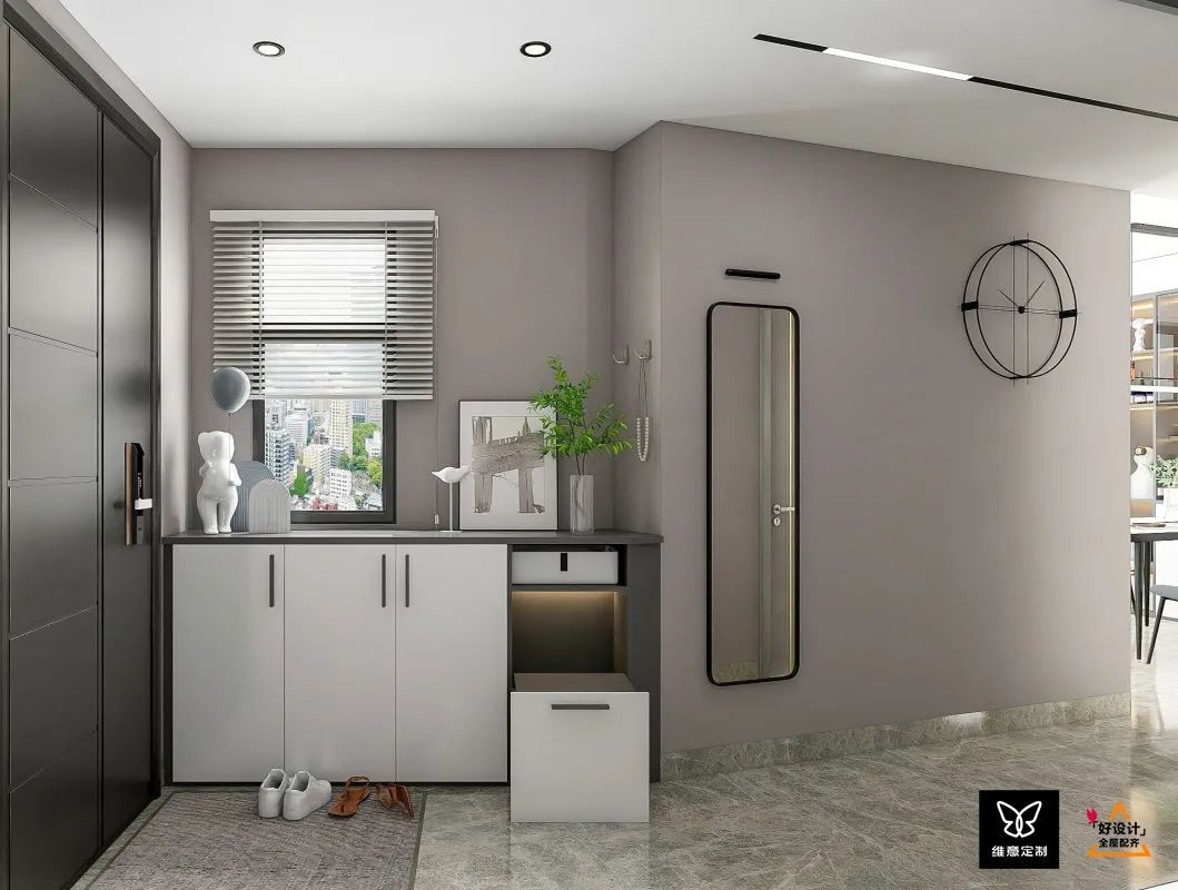 全屋柜子都刷白色，担心太单调，没想到效果这么惊艳