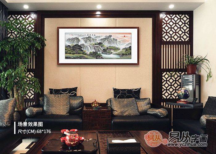 家居装饰画 怎么装饰墙壁能显品味 当然是水墨山水画