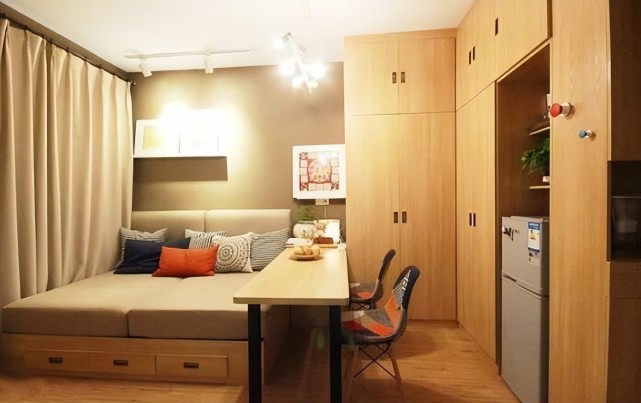 45㎡小户型，一房改两居，半米不敢浪费，舒适又随心