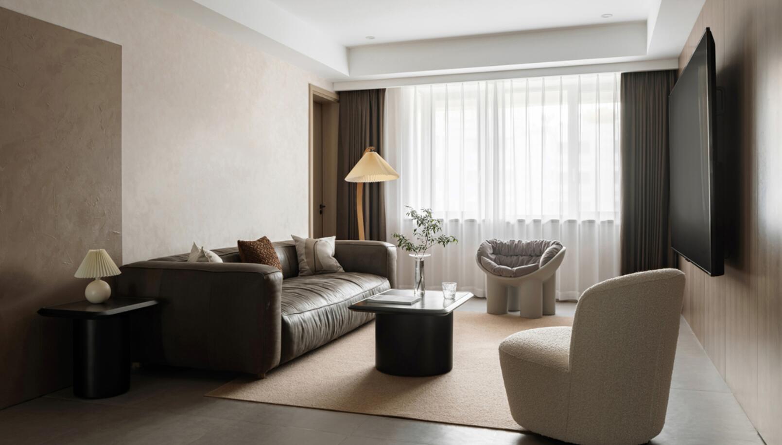 难怪弧形元素越来越流行,看了她118㎡新家,才知道有多美