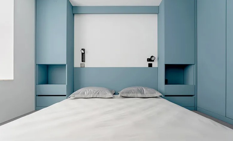 旧房改造的小家天空蓝搭配太温馨了