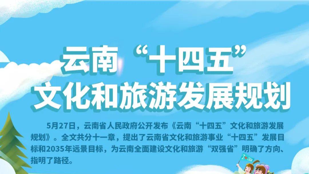 云南|图解｜十一张图 带您读懂云南“十四五”文化和旅游发展规划