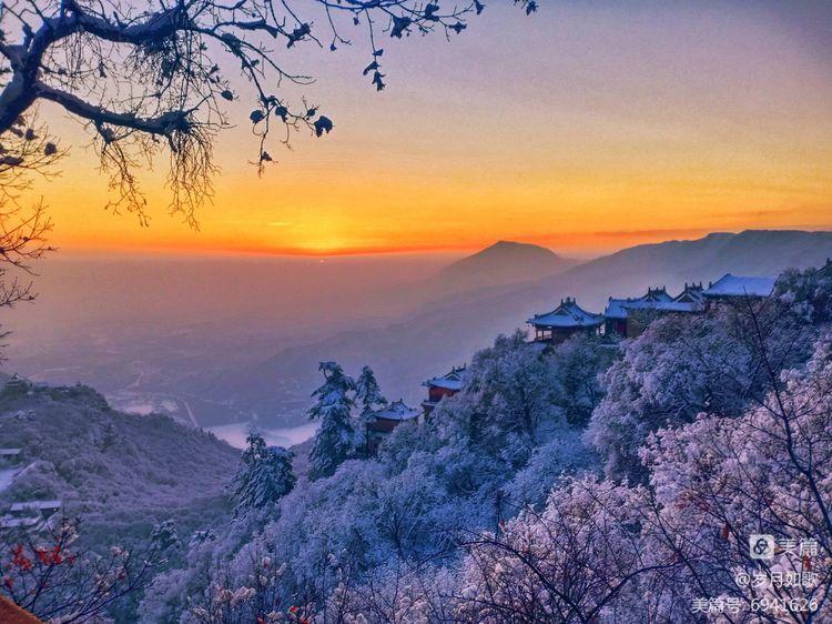 崆峒山|崆峒山的雪惊艳了时光，温柔了岁月