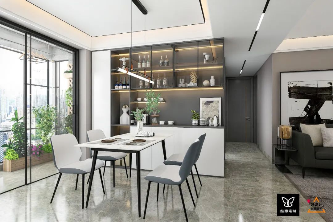 全屋柜子都刷白色，担心太单调，没想到效果这么惊艳