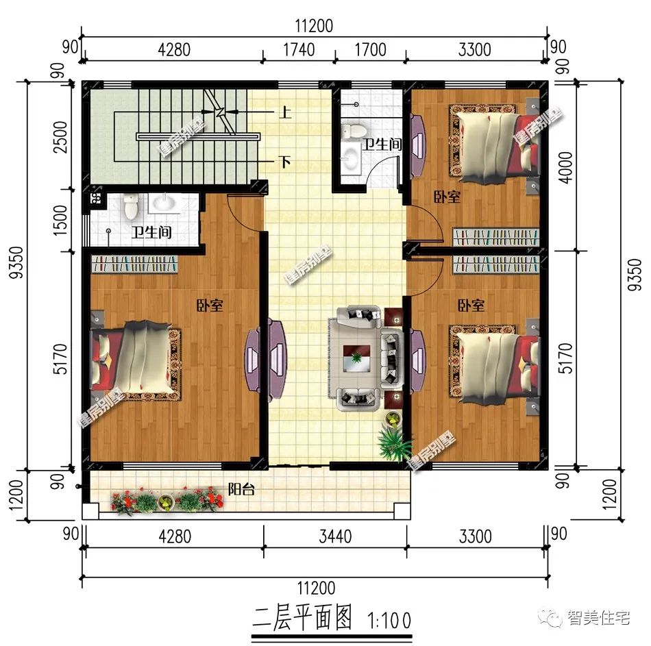 造型简单的农村自建房，不用罗马柱装饰，施工能省不少事儿