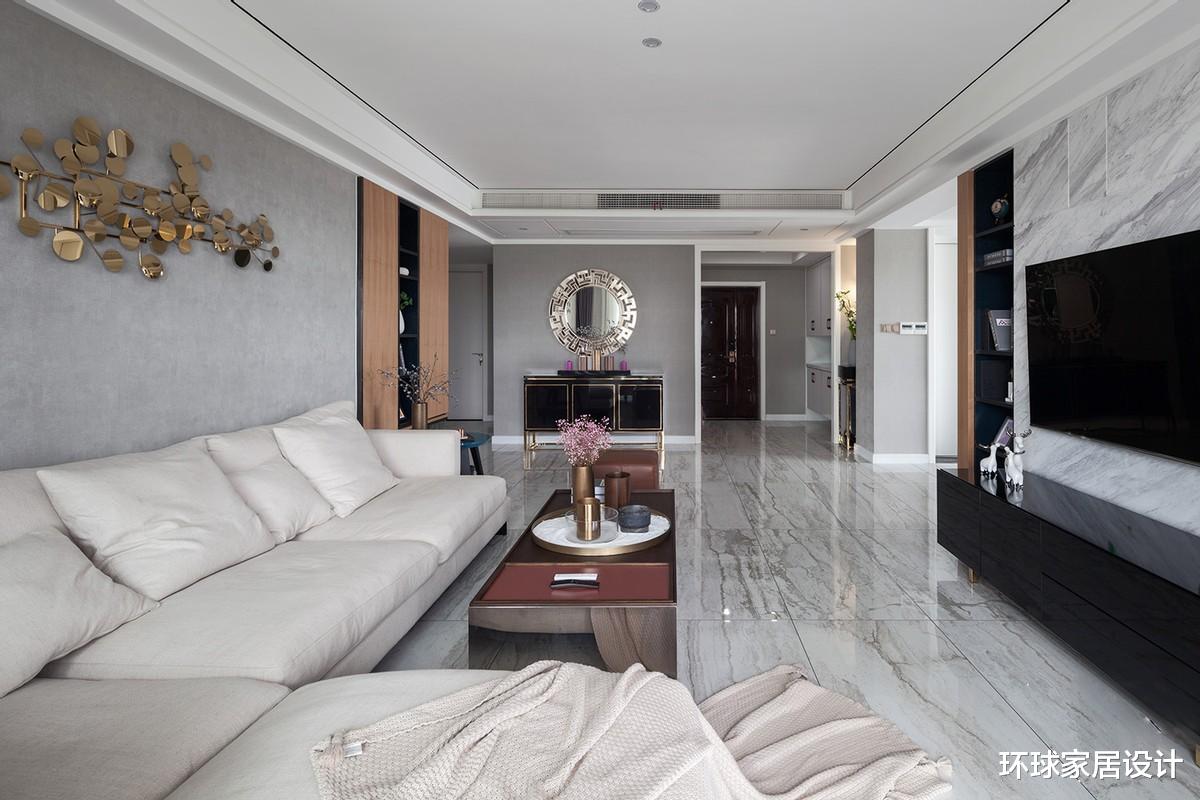 客厅地面铺抛光砖还是抛釉砖好?选对了,大气又好看!