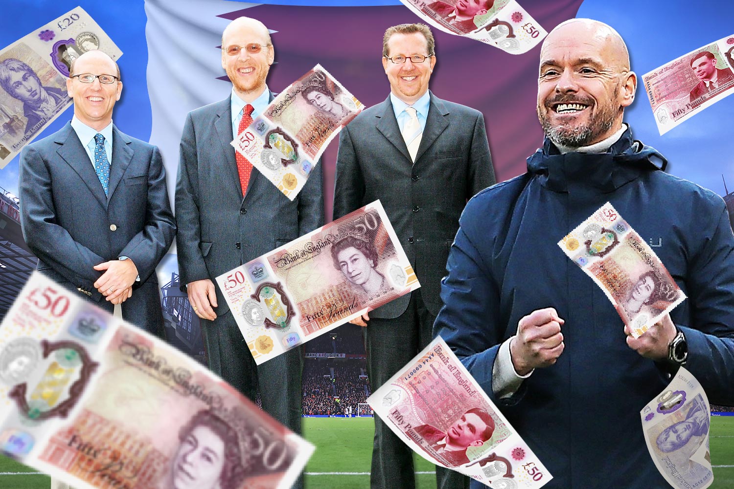 曝卡塔尔财团即将收购曼联,愿给滕哈格巨资引援!