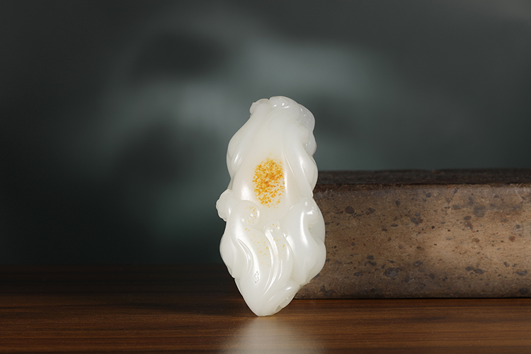 玉雕|「璞玉雅藏」和田玉籽料 红皮白肉 招财貔貅 海派玉雕大师黄杨洪作品