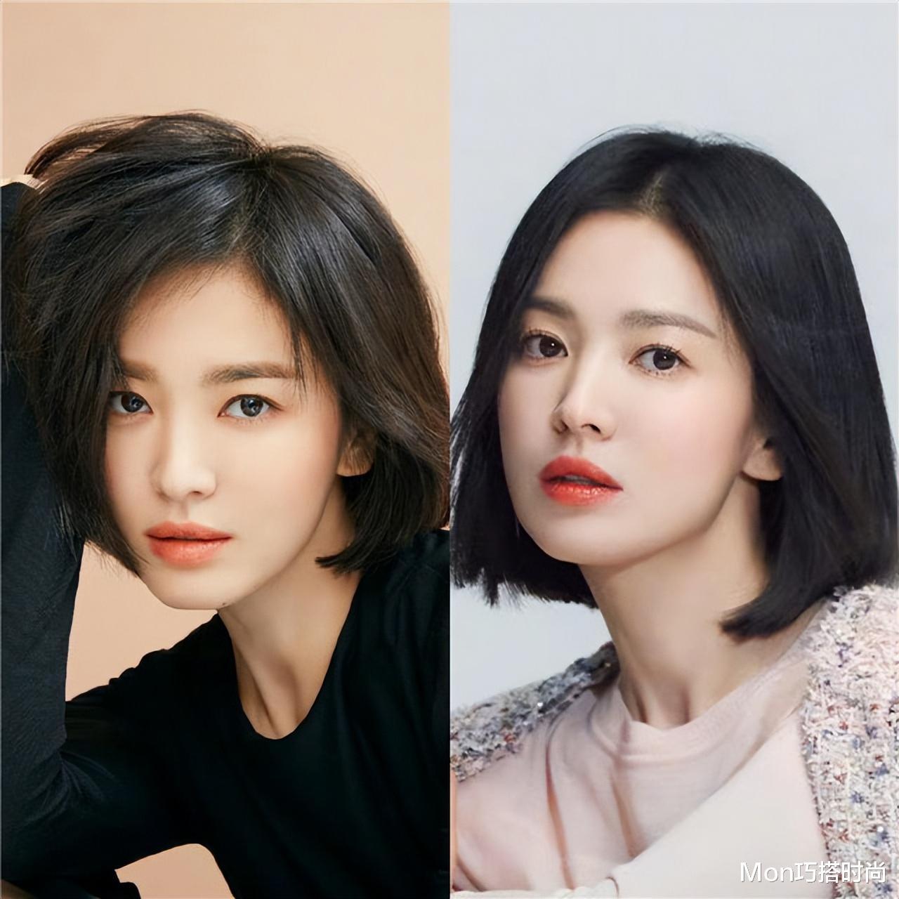 短发 看了宋慧乔的发型才明白：原来女人到了中年剪短发，更加洋气减龄