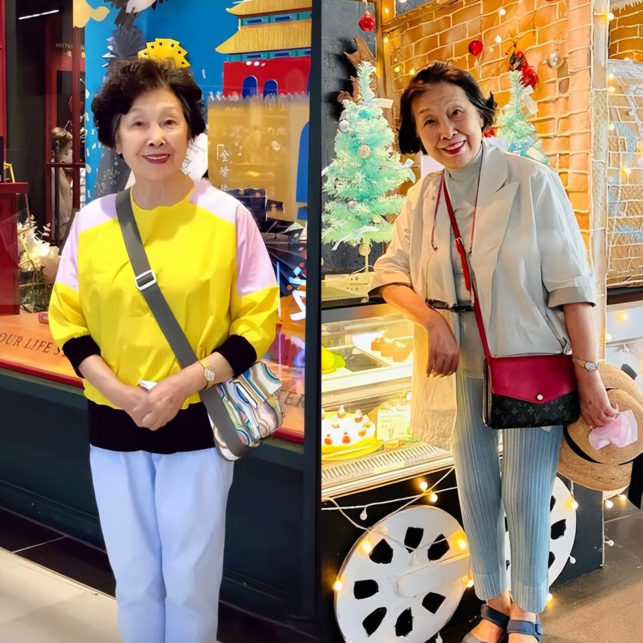 穿衣搭配 82岁阿婆有颗不老心，烫卷发涂口红还爱穿裙子，气质优雅令人羡慕