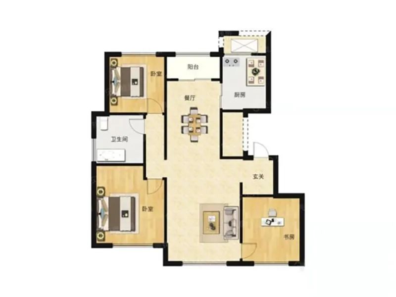 12万拿下120平三居室的装修！朋友真是赚到了，美得忍不住晒晒