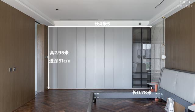 接近50的主卧大套间,我要是有个就知足了!8个亮点成了装修范本