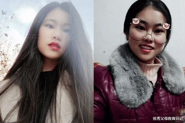 |大学生放假前后对比图，女大学生秒变农村大妈，颜值变化十分真实