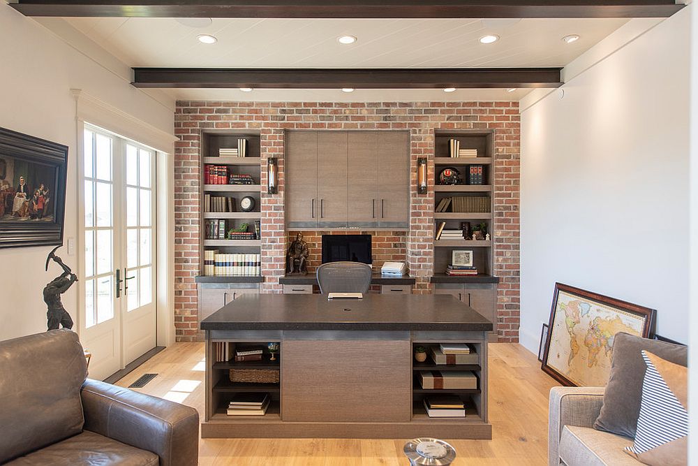 办公室|25个家庭办公室为高效、有组织的工作空间搁置的想法