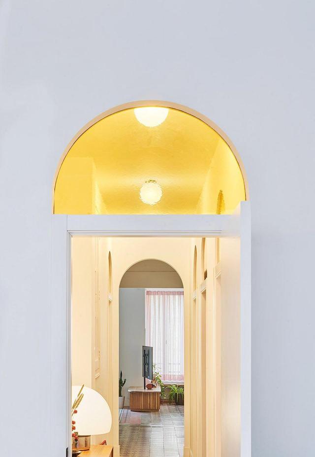 圆润拱形+水泥花砖，能让家里的颜值翻翻！