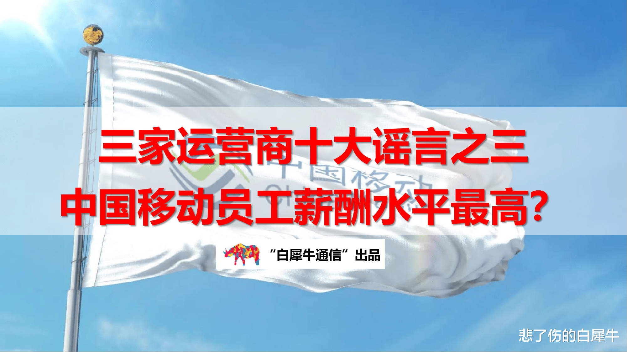 中国移动|三家运营商十大谣言之三：中国移动员工薪酬水平最高？