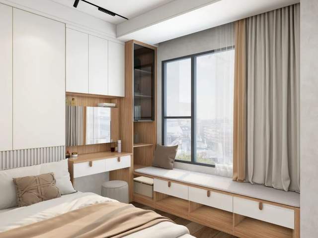 卧室太小放不下床头柜？4种设计巧妙代替，美观又实用