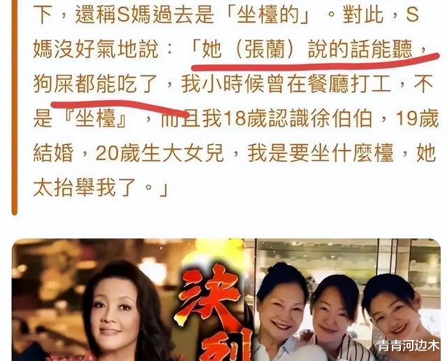 大S|就让大S认了道大哥为干爹,和张兰互相厮打,像样的S妈妈黄春梅过着不像样的生活