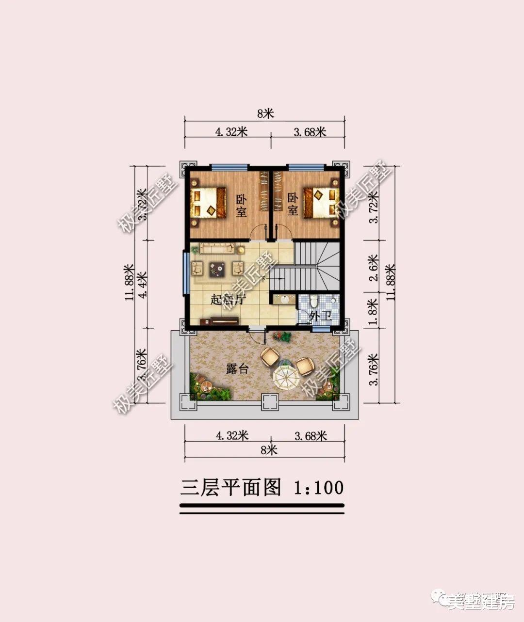 开间小进深大,想建好看的三层欧式别墅,点进来看看