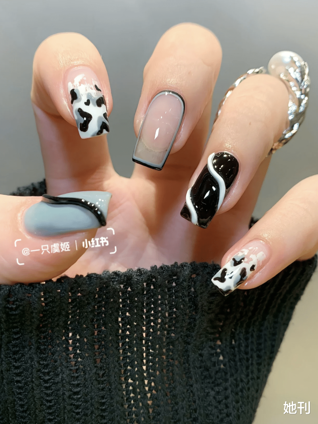 美甲 全网都在夸杨幂这个照片美，开春爆款已经预定