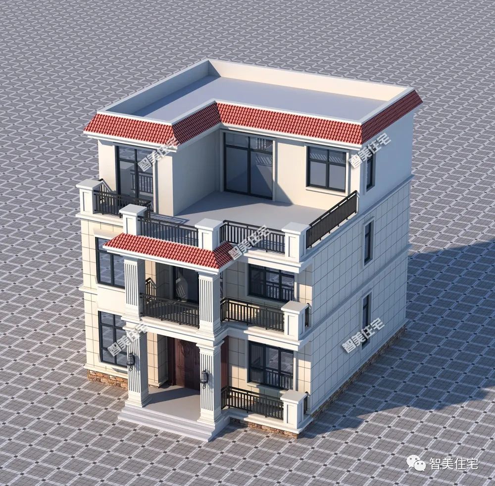 省钱又能做得很漂亮，建房选择平屋顶，这种做法已在农村流行开了