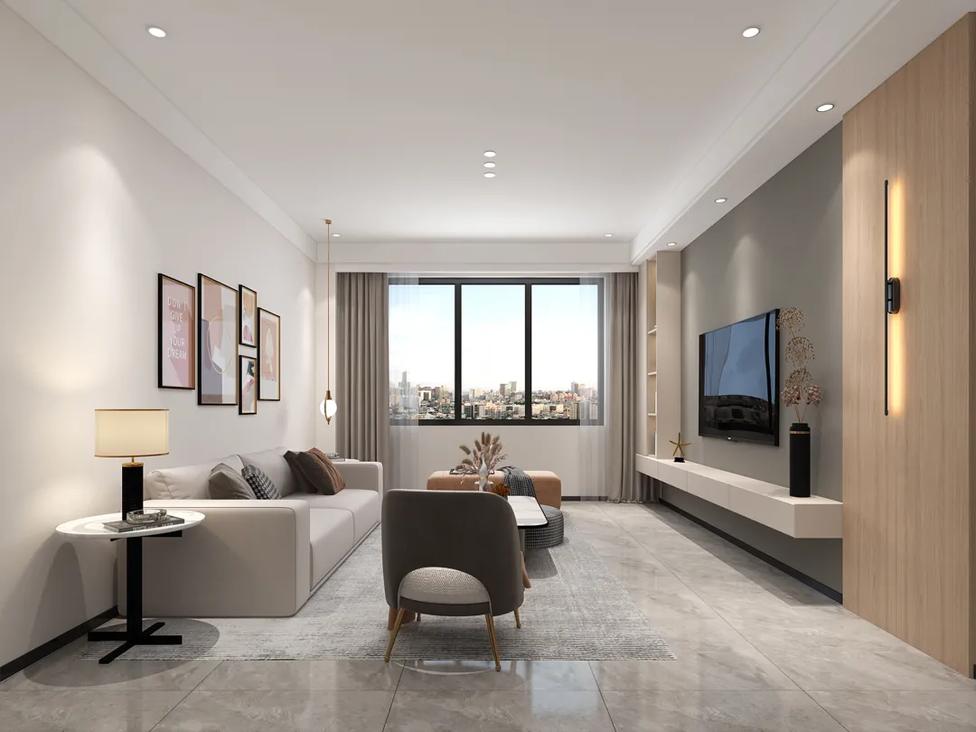 【鲁班装饰】滇池名门135㎡现代简约风格