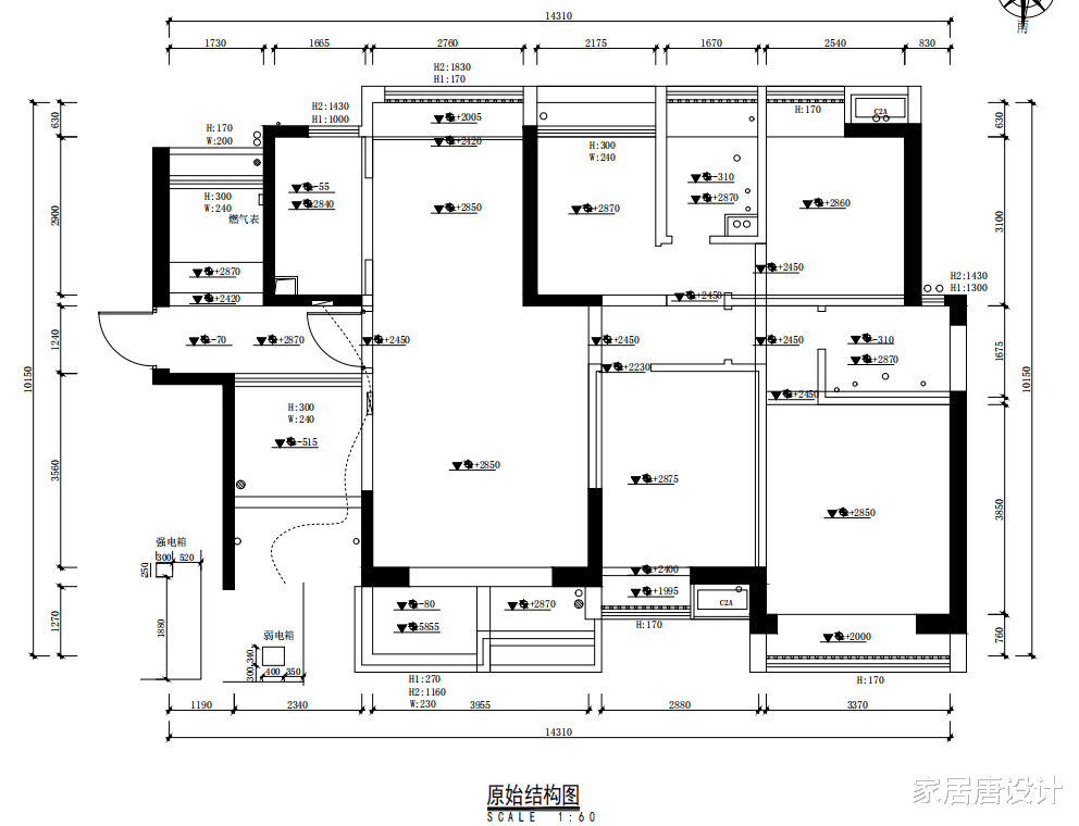 多变的空间,126平打造成完美4+1房!赋予家更多的意义