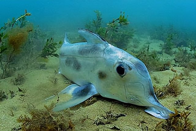 长相奇特的“鬼鲨”，有着大象一样的鼻子。创下进化最慢的记录