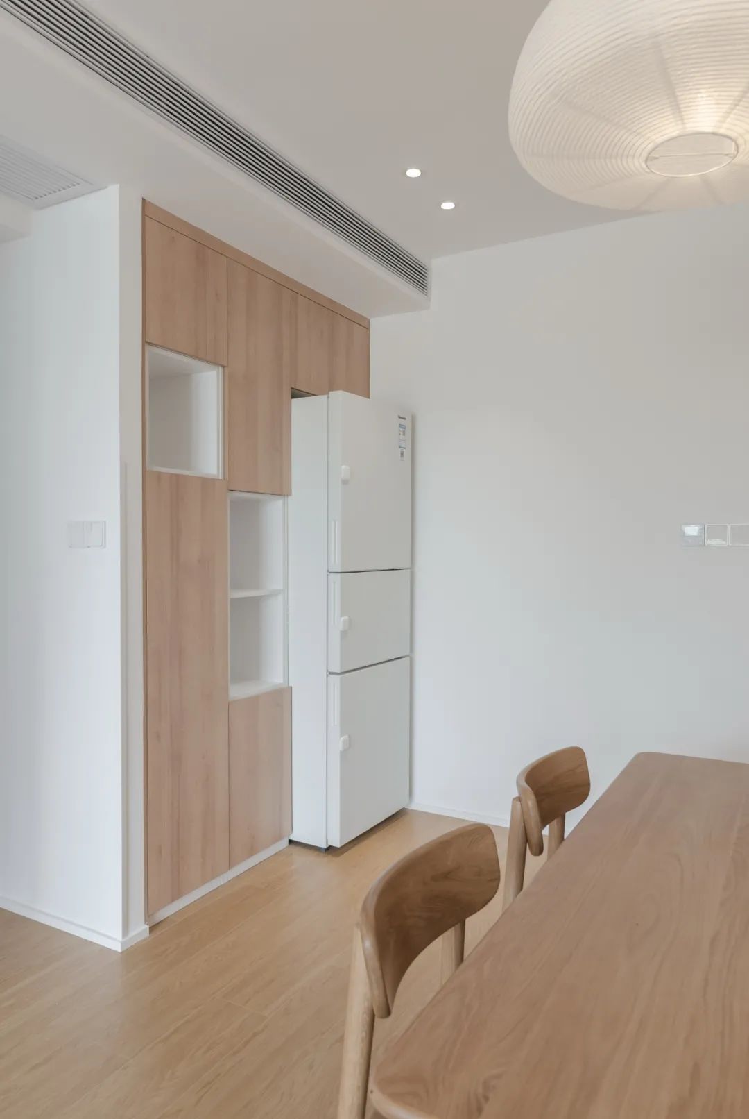 85㎡三室改两室，不要沙发的原木家