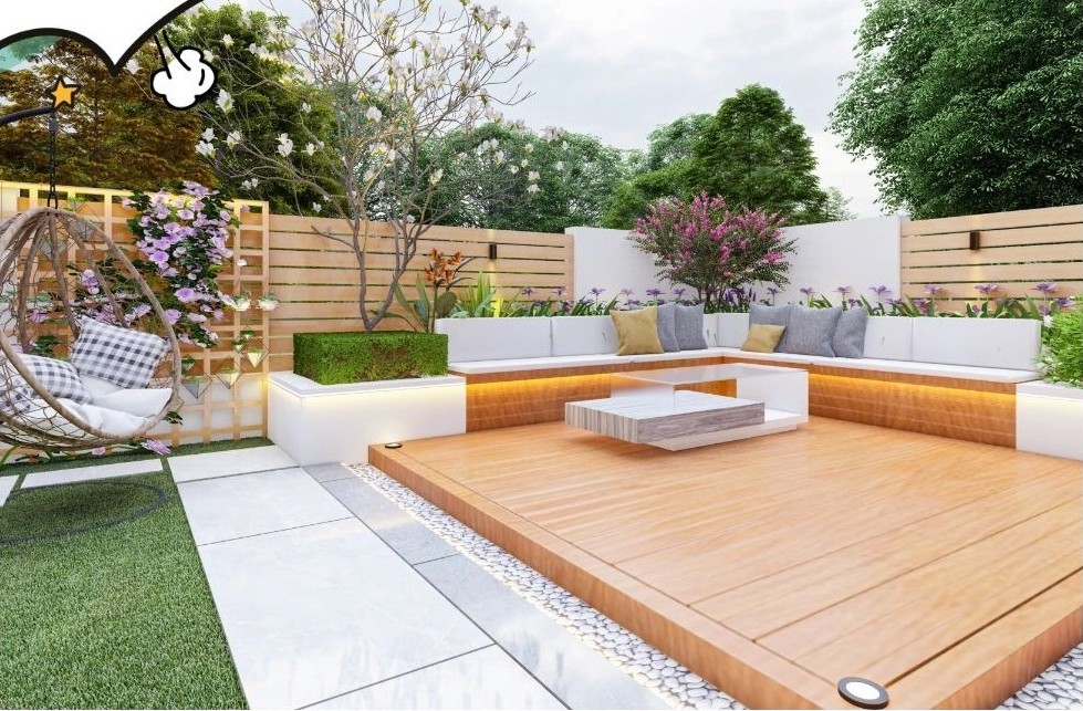 小庭院如何打造?这种清新雅致,格调高雅的现代庭院,你心动了吗