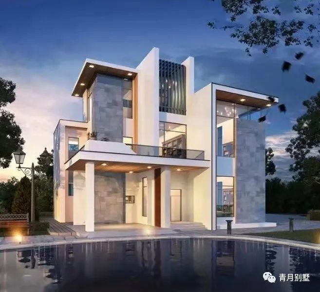 15×16.6米三层现代小别墅,极简轻奢,艺术成分很高