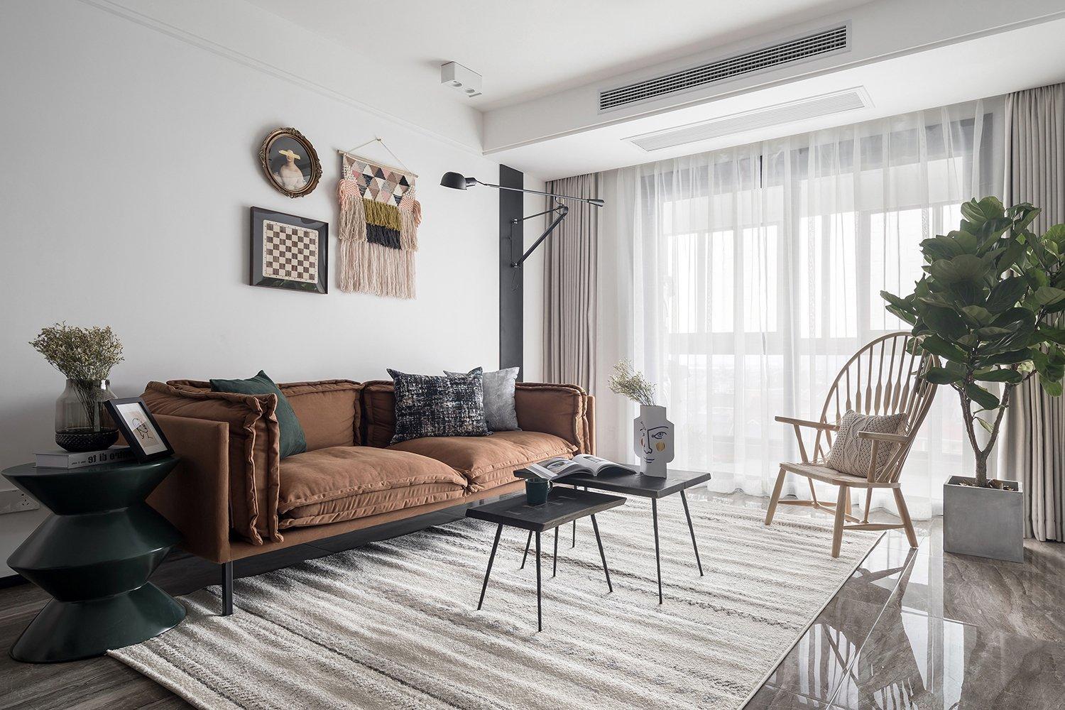 84平时尚北欧风二居室,儿童房明净清朗,餐厅充满仪式感