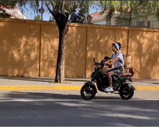 苏岩|48岁女星骑电驴背箩筐上街买菜,穿着简朴接地气,与丈夫定居北京