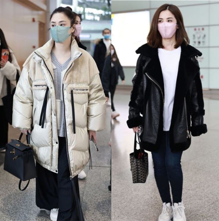 阿娇|阿娇是有多怕冷？大羽绒服配毛衣肿得像企鹅，阿sa简约穿搭赢很大