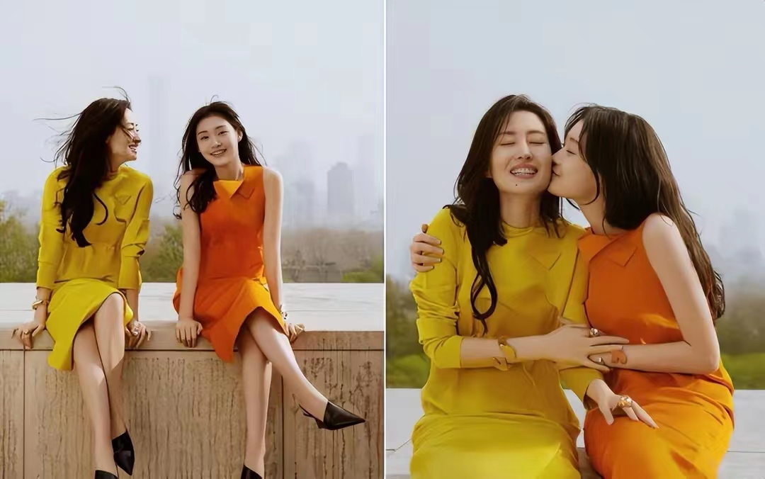 刘敏涛|刘敏涛首带13岁女儿拍片!大脸盘子不随妈真可惜,躲妈怀里好娇羞