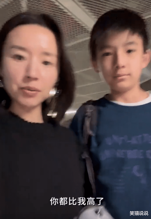 董洁|董洁晒美食视频，透露儿子进入青春期，顶顶换新发型好帅气！