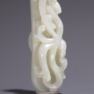 |?旧藏·老和田玉苍龙教子带钩