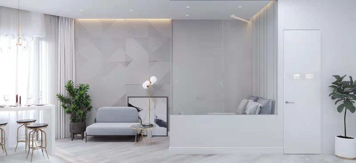 北漂10年小夫妻买奇葩房:28㎡居室内全是多边形,爆改设计很高级