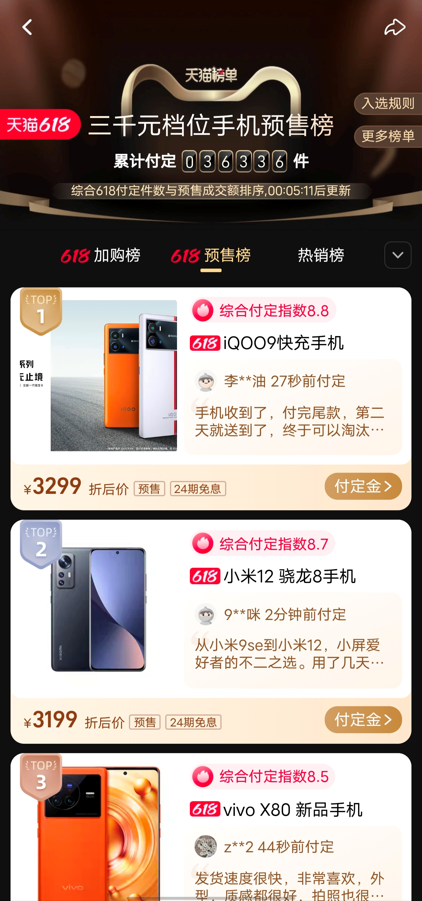 荣耀|深耕电竞赛道的iQOO，是靠什么拿下天猫3K档手机预售榜冠军的？