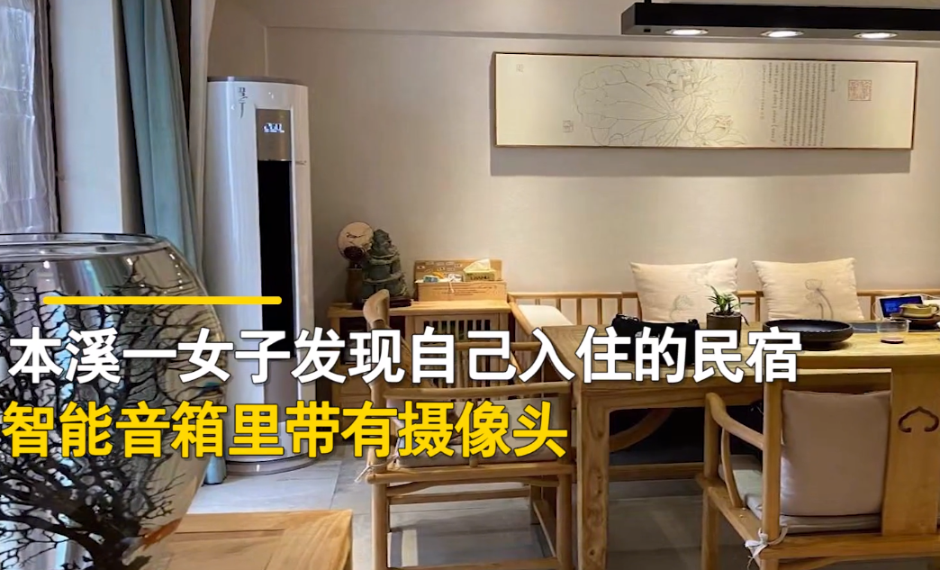 摄像头|辽宁本溪，一女子发现自己入住的民宿，智能音箱里带有摄像头