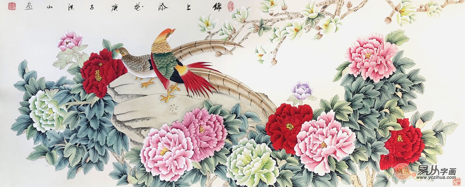 玄关可以挂牡丹么 这样选满屋富贵吉祥少不了