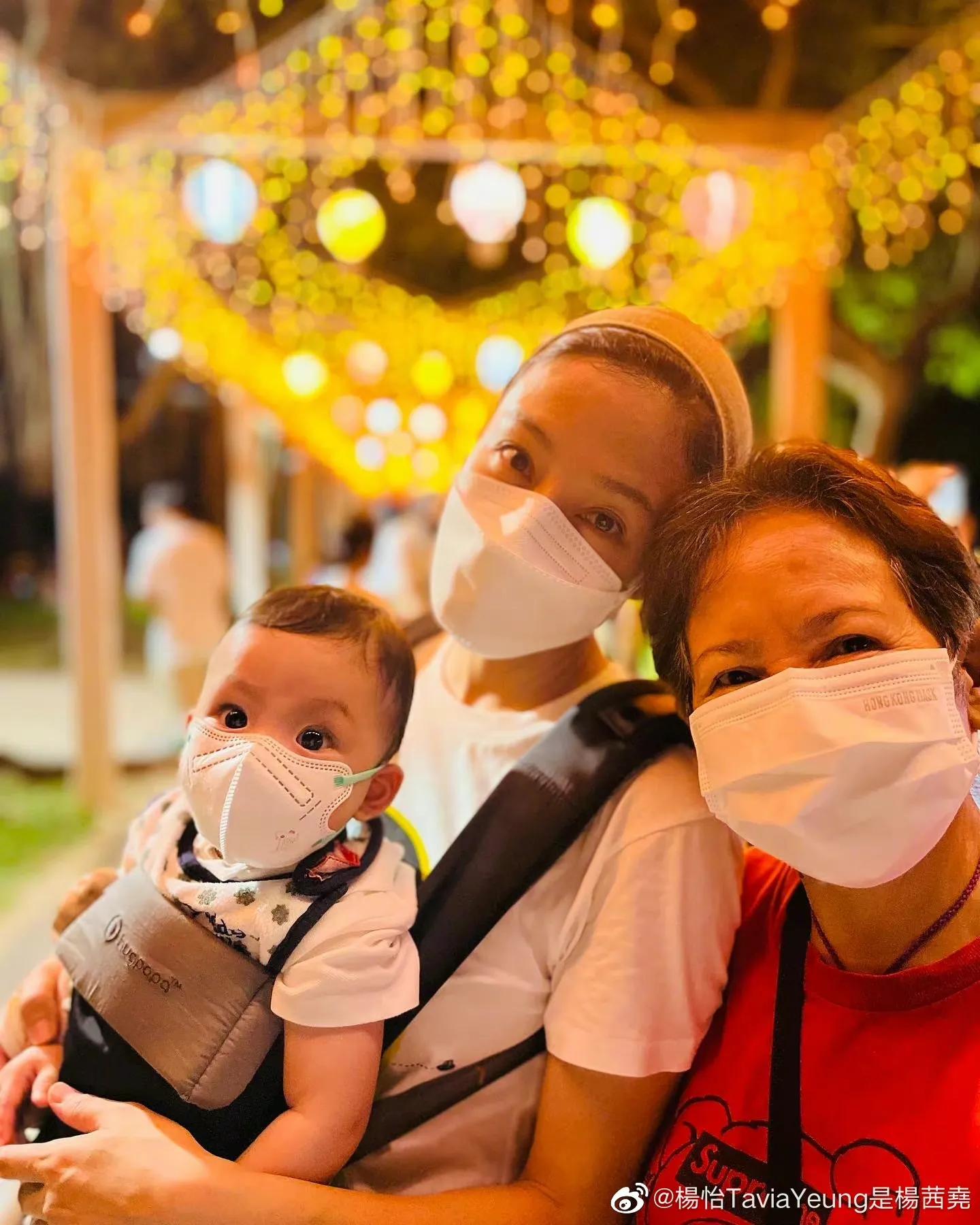 杨怡|杨怡晒带娃日常,9个月儿子活泼好动,有和姐姐同款大眼睛超可爱