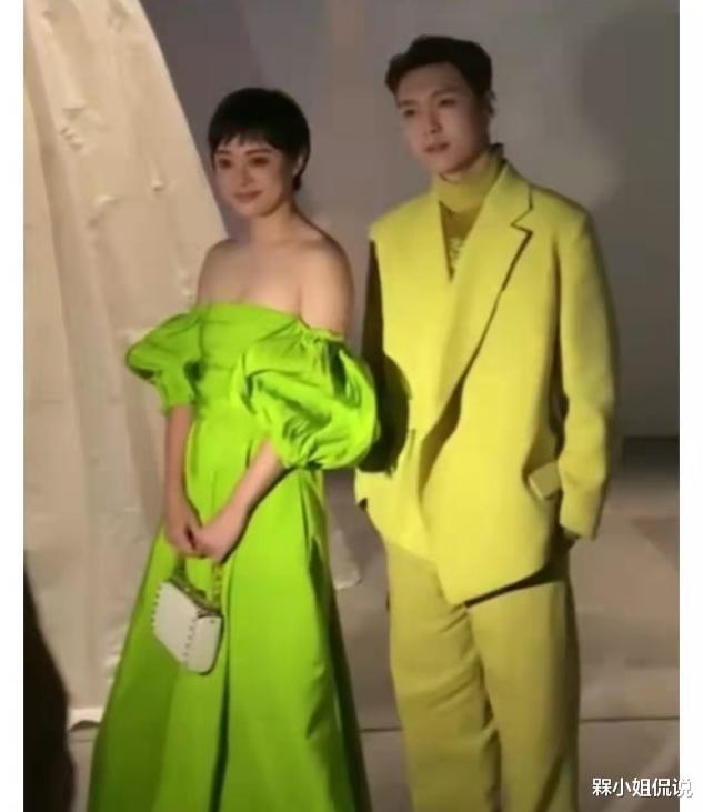 孙俪|孙俪不到40岁已显沧桑,穿绿色长裙肤色暗沉,斜方肌肥厚影响体态