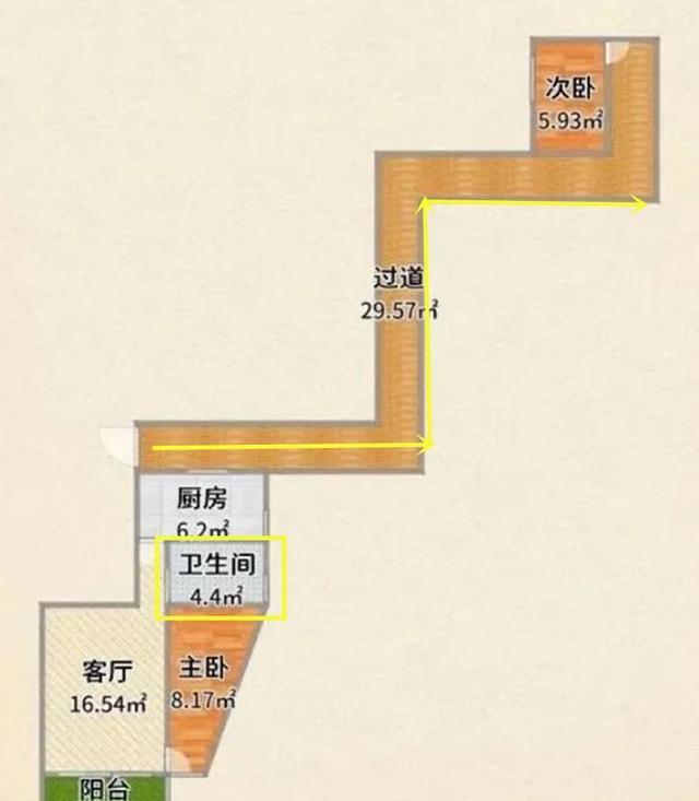 刘畊宏上海的家:256户型不咋样,厨房夹3卫生间中,端菜绕一圈