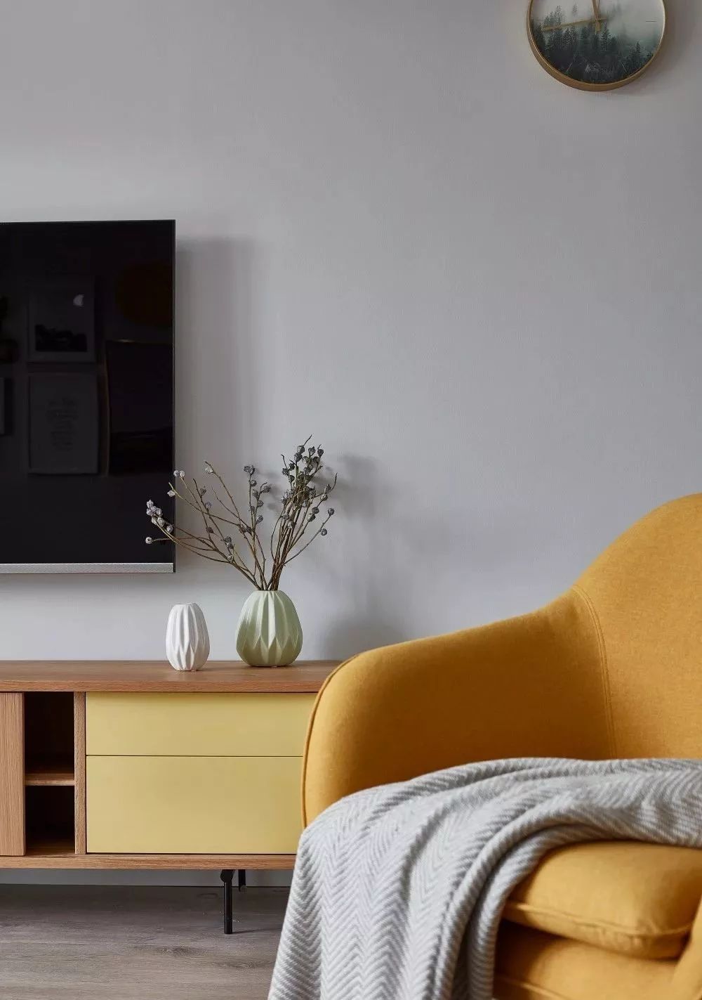 106㎡北欧调四口之家,连过道都不能放过